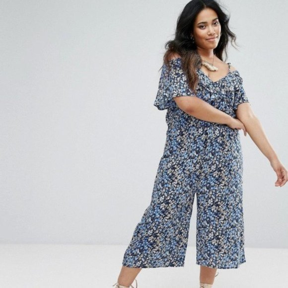 Asos 100% cotton ditsy floral jumpsuit - Picture 1 of 7